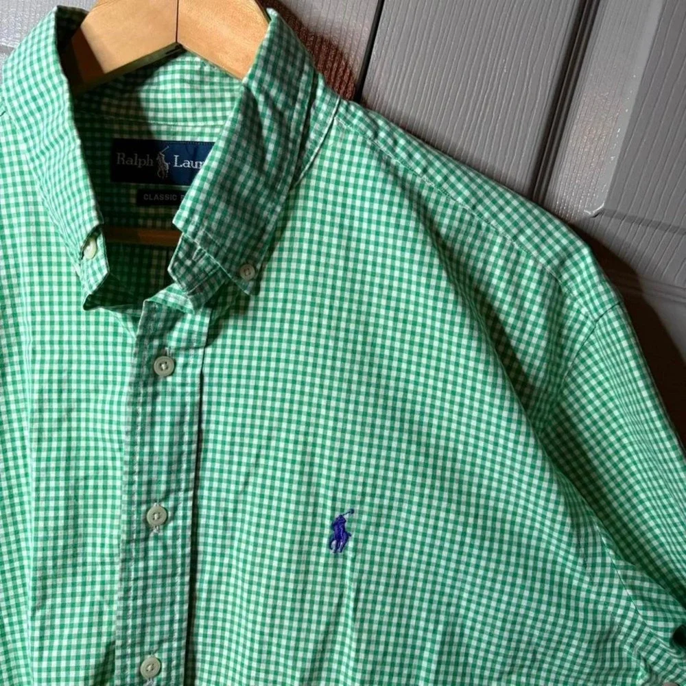 Polo Ralph Lauren plaid short sleeve polo  Size‎ L